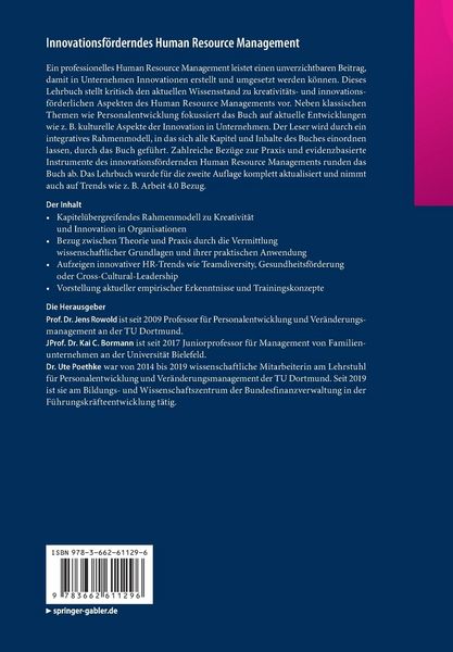 Produktbild: Innovationsf&ouml;rderndes Human Resource Management