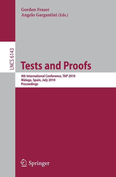 Produktbild: Tests and Proofs