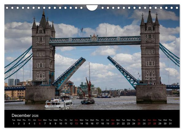 Produktbild: A Journey through the United Kingdom (Wall Calendar 2026 DIN A4 landscape), CALVENDO 12 Month Wall Calendar