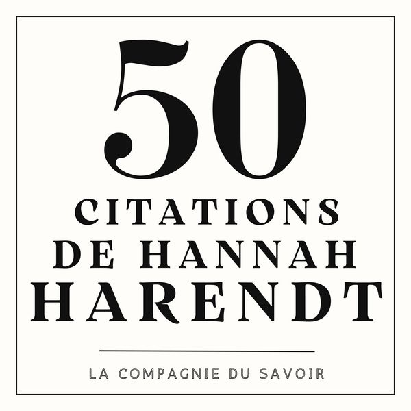 Produktbild: 50 citations de Hannah Harendt