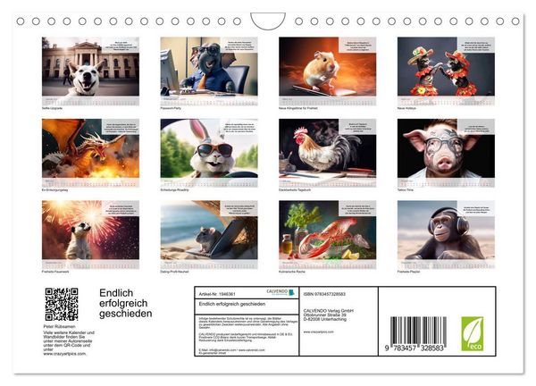 Produktbild: Endlich erfolgreich geschieden (Wandkalender 2026 DIN A4 quer), CALVENDO Monatskalender