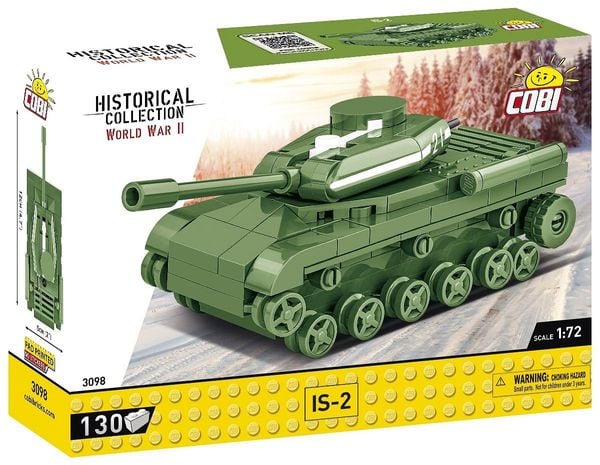 Produktbild: COBI Historical Collection 3098 - IS-2-Panzer, WWII, Ma&szlig;stab 1:72, Bausatz, 130 Klemmbausteine