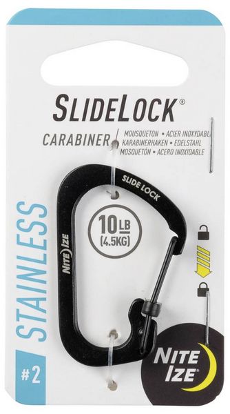 Produktbild: NITE Ize CSL2-01-R6 Karabiner SlideLock Gr. 2 44mm x 29mm x 2.5mm 1St.