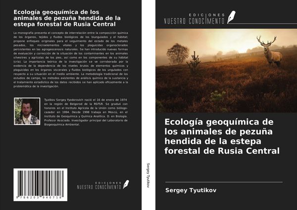 Produktbild: Ecolog&iacute;a geoqu&iacute;mica de los animales de pezu&ntilde;a hendida de la estepa forestal de Rusia Central
