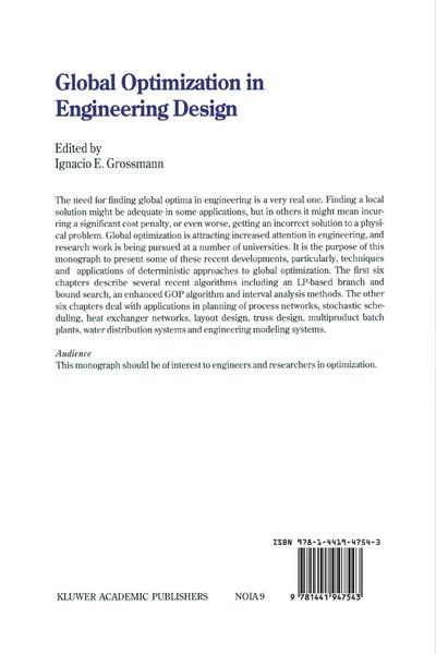 Produktbild: Global Optimization in Engineering Design