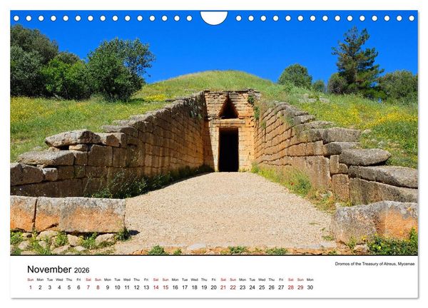 Produktbild: Highlights from the favourite land of the gods - Greece in twelve pictures (Wall Calendar 2026 DIN A4 landscape), CALVENDO 12 Month Wall Calendar