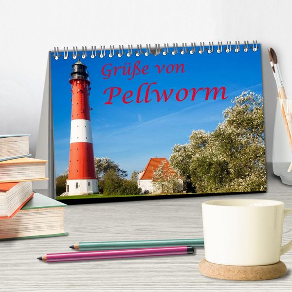 Produktbild: Gr&uuml;&szlig;e von Pellworm (Tischkalender 2026 DIN A5 quer), CALVENDO Monatskalender