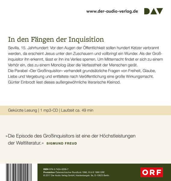 Produktbild: Der Gro&szlig;inquisitor