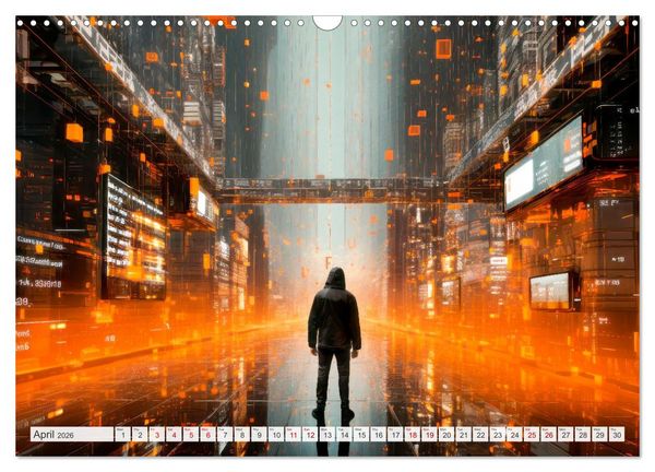 Produktbild: AI PLUS METAVERSE Algorithms and virtual reality (Wall Calendar 2026 DIN A3 landscape), CALVENDO 12 Month Wall Calendar