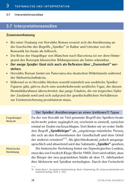 Produktbild: Der ewige Spie&szlig;er von &Ouml;d&ouml;n von Horv&aacute;th - Textanalyse und Interpretation