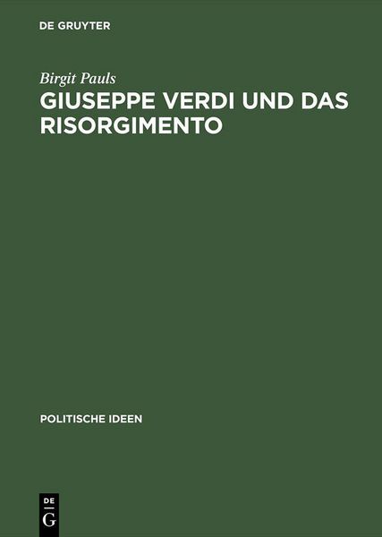 Produktbild: Giuseppe Verdi und das Risorgimento