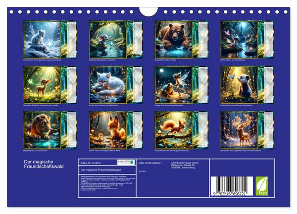 Produktbild: Der magische Freundschaftswald (Wandkalender 2026 DIN A4 quer), CALVENDO Monatskalender