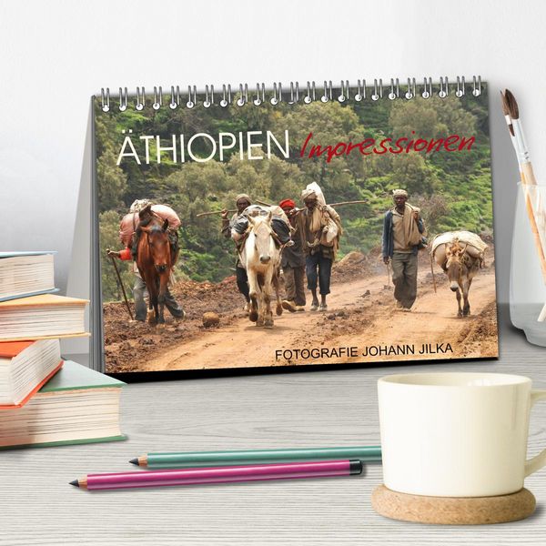 Produktbild: &Auml;thiopien Impressionen (Tischkalender 2026 DIN A5 quer), CALVENDO Monatskalender