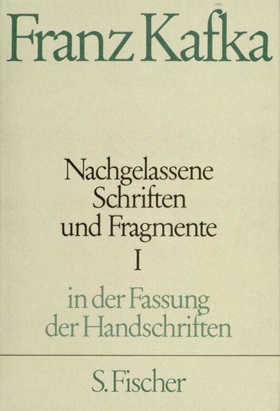 Produktbild: Nachgelassene Schriften und Fragmente I