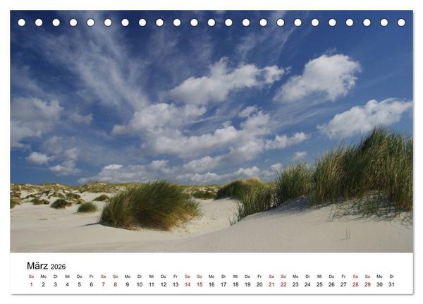 Produktbild: Insel Amrum - Ein Juwel unterm norddeutschen Himmel (Tischkalender 2026 DIN A5 quer), CALVENDO Monatskalender