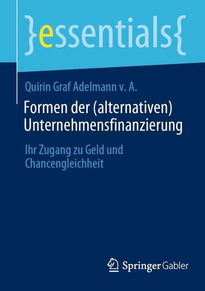 Produktbild: Formen der (alternativen) Unternehmensfinanzierung