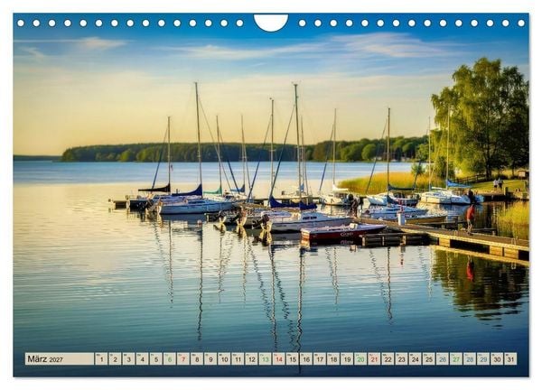 Produktbild: Mecklenburger - Seen (Wandkalender 2027 DIN A4 quer), CALVENDO Monatskalender