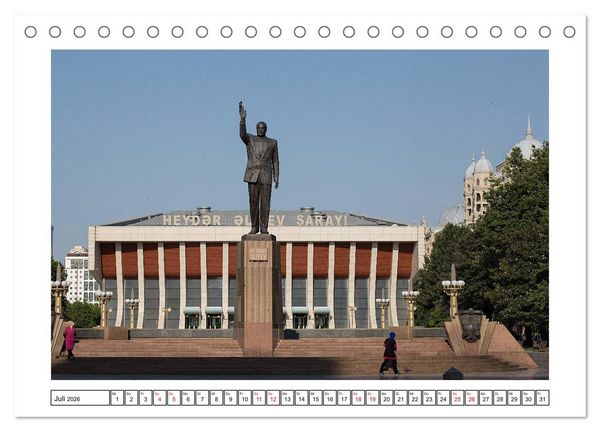 Produktbild: Baku - Erd&ouml;l, Sozialismus und Welterbe (Tischkalender 2026 DIN A5 quer), CALVENDO Monatskalender