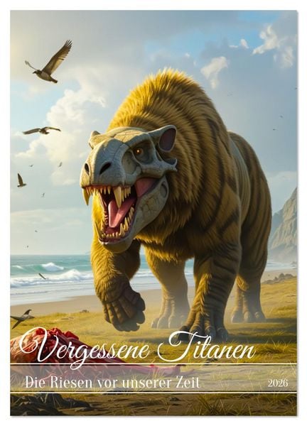 Vergessene Titanen - Die Riesen vor unserer Zeit (Wandkalender 2026 DIN A2 hoch), CALVENDO Monatskalender