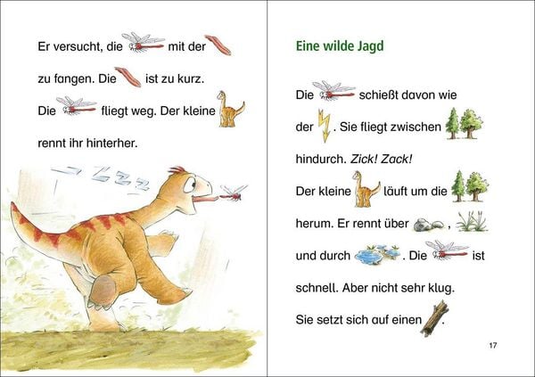 Produktbild: Lesenlernen in 3 Schritten - Die sch&ouml;nsten Dinogeschichten