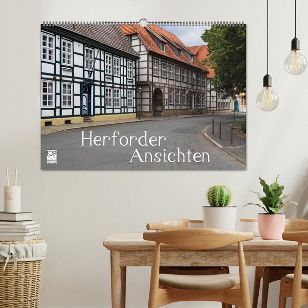 Produktbild: Herforder Ansichten (Wandkalender 2026 DIN A2 quer), CALVENDO Monatskalender