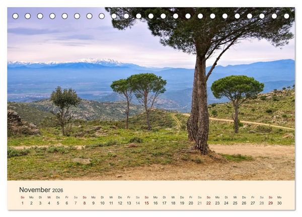 Produktbild: Cote Vermeille - Wo die Pyren&auml;en das Meer k&uuml;ssen (Tischkalender 2026 DIN A5 quer), CALVENDO Monatskalender