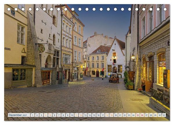 Produktbild: Nordischer Glanz &ndash; Tallinn - Riga - Vilnius (Tischkalender 2027 DIN A5 quer), CALVENDO Monatskalender