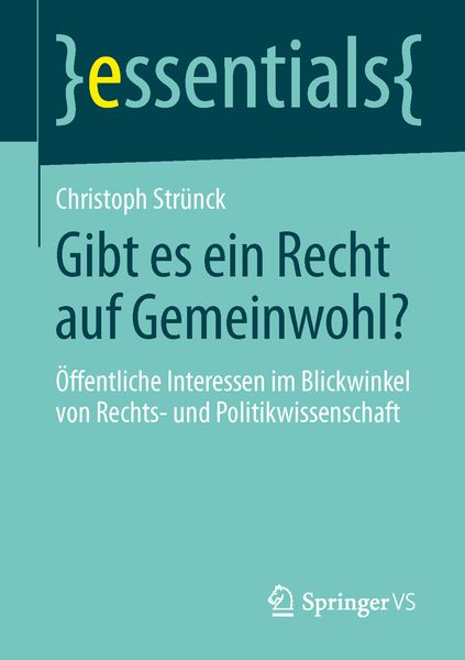 Produktbild: Gibt es ein Recht auf Gemeinwohl?