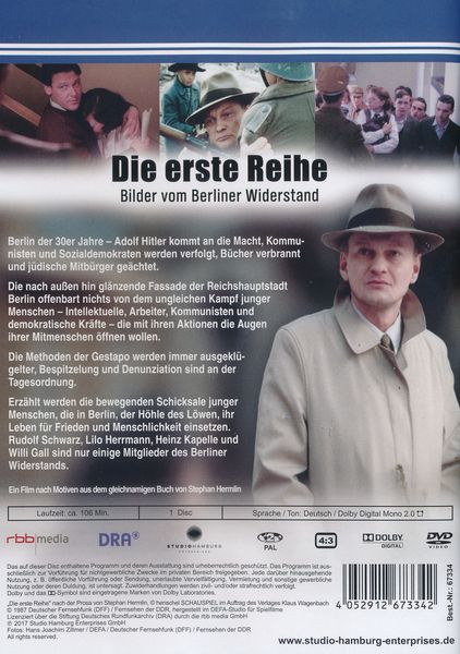 Produktbild: Die erste Reihe - Bilder vom Berliner Widerstand - DDR TV-Archiv
