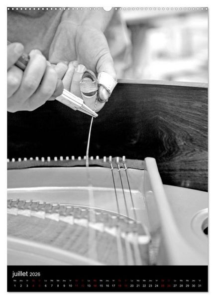 Produktbild: Au son du piano (Calendrier mural 2026 DIN A2 horizontal) calendrier de bureau