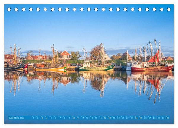 Produktbild: Greetsiel in Ostfriesland (Tischkalender 2026 DIN A5 quer), CALVENDO Monatskalender