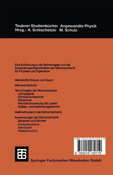 Produktbild: Mikromechanik
