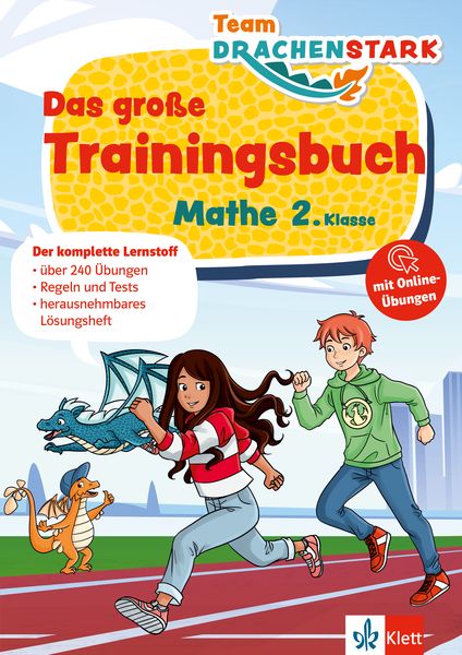 Produktbild: Klett Team Drachenstark: Das gro&szlig;e Trainingsbuch Mathe 2. Klasse