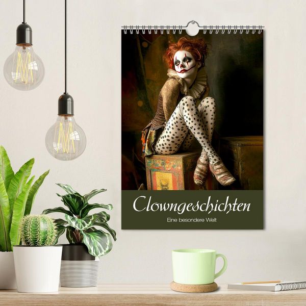 Produktbild: Clowngeschichten - Eine besondere Welt (Wandkalender 2026 DIN A4 hoch), CALVENDO Monatskalender