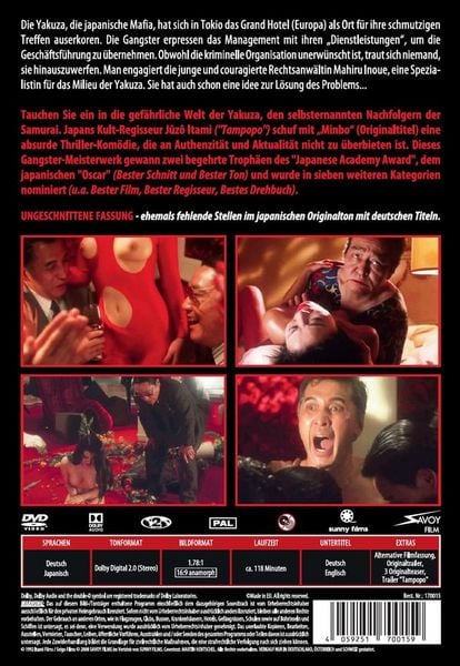 Produktbild: YAKUZA - Die Kunst der Erpressung - MINBO - Von JUZO ITAMI ("Tampopo")
