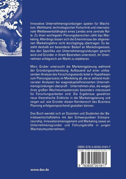 Produktbild: Marketingplanung von Unternehmensgr&uuml;ndungen