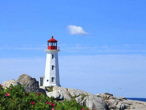 Produktbild: CALVENDO Puzzle Der Leuchtturm von Peggys Cove | 1000 Teile Lege-Gr&ouml;&szlig;e 64x48cm Foto-Puzzle f&uuml;r gl&uuml;ckliche Stunden