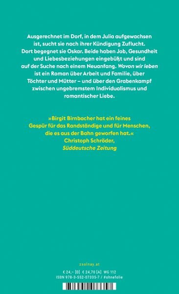 Produktbild: Wovon wir leben