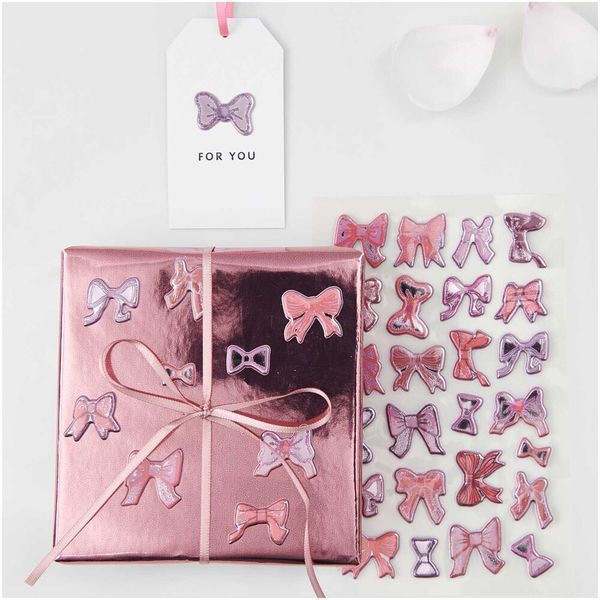 Produktbild: Puffy Sticker La Vie en Rose, Schleifen