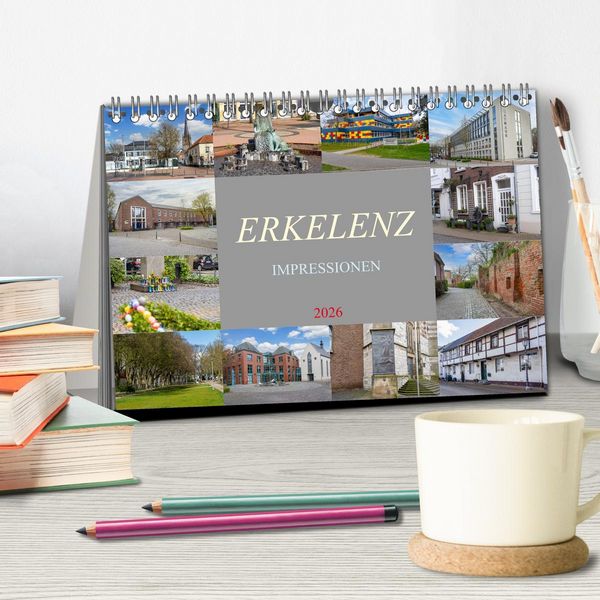 Produktbild: Erkelenz Impressionen (Tischkalender 2026 DIN A5 quer), CALVENDO Monatskalender