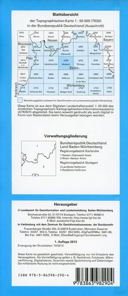 Produktbild: Mosbach 1 : 50 000