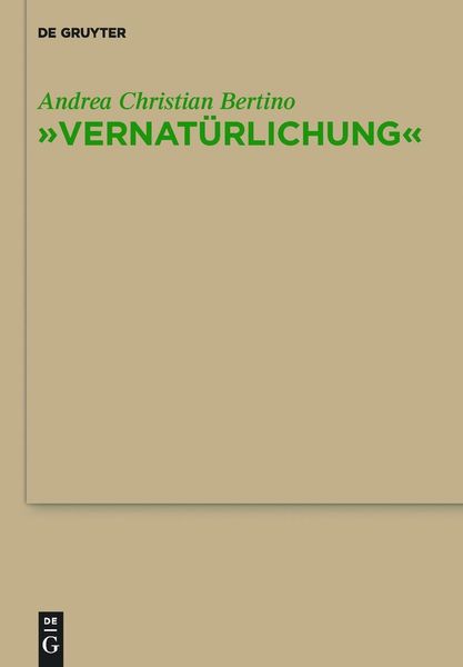 Produktbild: "Vernat&uuml;rlichung"