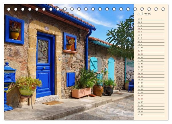 Produktbild: Collioure - Perle der Cote Vermeille (Tischkalender 2026 DIN A5 quer), CALVENDO Monatskalender
