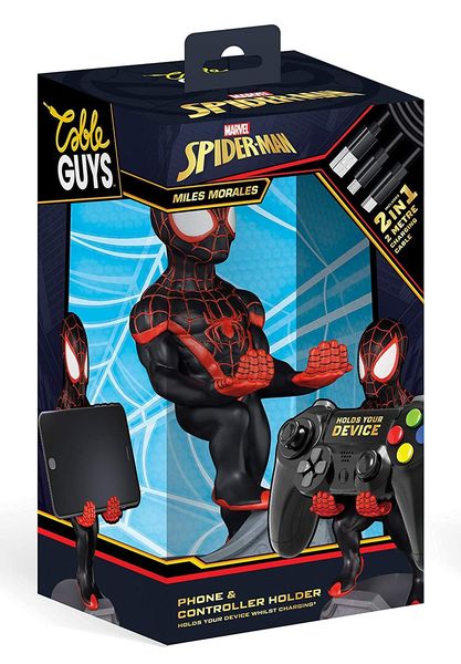 Cable Guy - Spider-Man Miles, Marvel, Ständer für Controller, Smartphones und Tablets