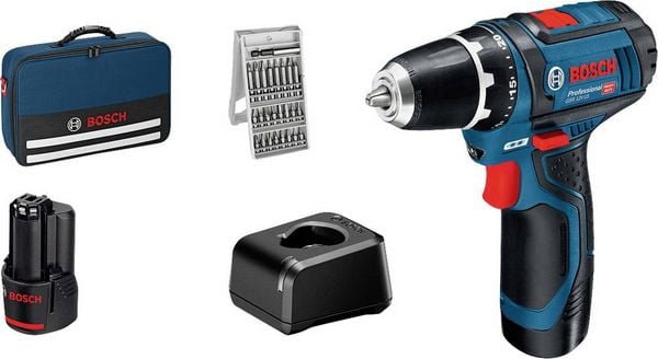 Produktbild: Bosch Professional 060186810H 060186810H Akku-Bohrmaschine 12 V 2.0 Ah inkl. 2. Akku