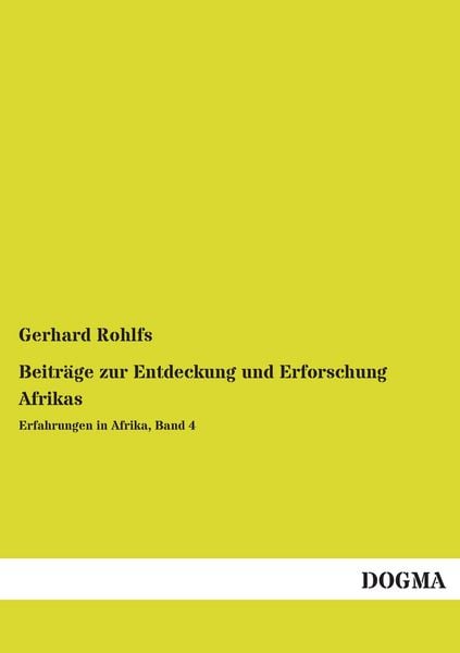 Produktbild: Beitr&auml;ge zur Entdeckung und Erforschung Afrikas