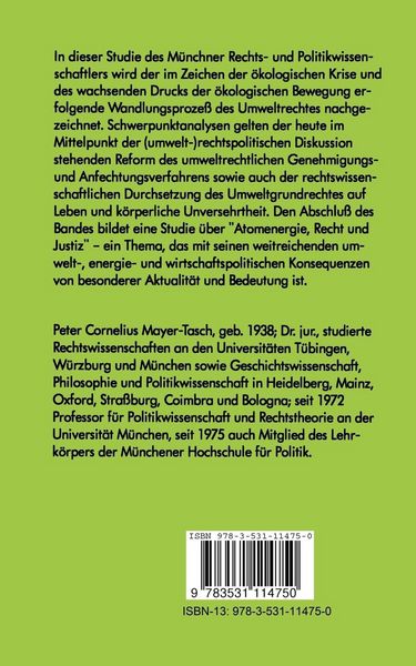 Produktbild: Umweltrecht im Wandel
