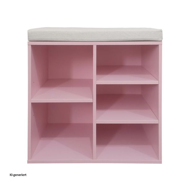 Produktbild: HTI-Living Schuhbank Katja 5 Regalf&auml;cher Rosa Schuhbank Katja 5 Regalf&auml;cher Rosa