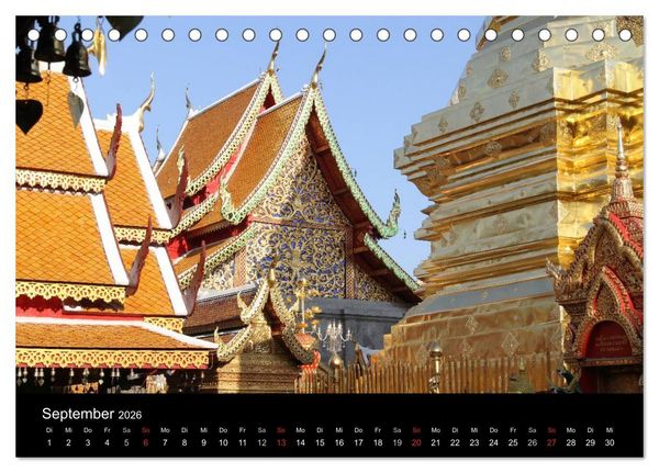 Produktbild: Thailand (Tischkalender 2026 DIN A5 quer), CALVENDO Monatskalender