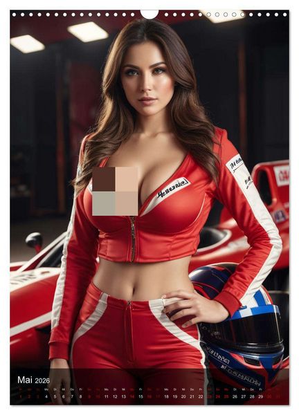 Produktbild: Racing Girls (Wandkalender 2026 DIN A3 hoch), CALVENDO Monatskalender